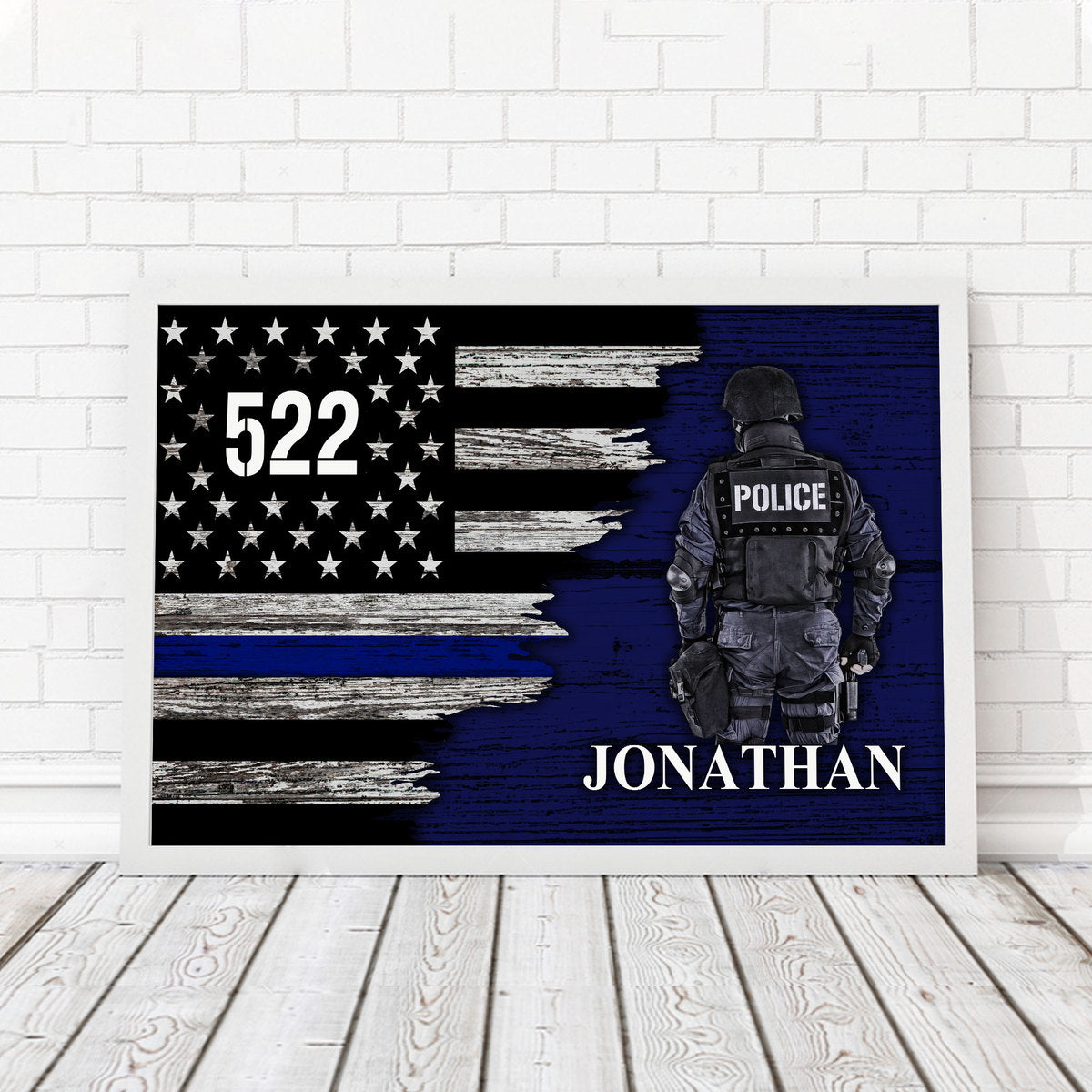 YMskins Custom Name Badge Number Police Officer Digital File/ Poster/ Canvas