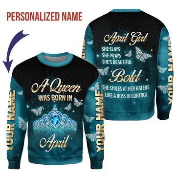 YMskins Personalized Tops April Girl All Over Printed