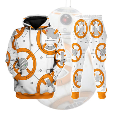 YMskins BB 8 Robot Costume Hoodie Sweatshirt T-Shirt Sweatpants