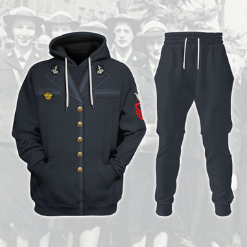 America - US Navy (WAVES) 1943 Uniform Hoodies Sweatshirt T-shirt Hawaiian Tracksuit