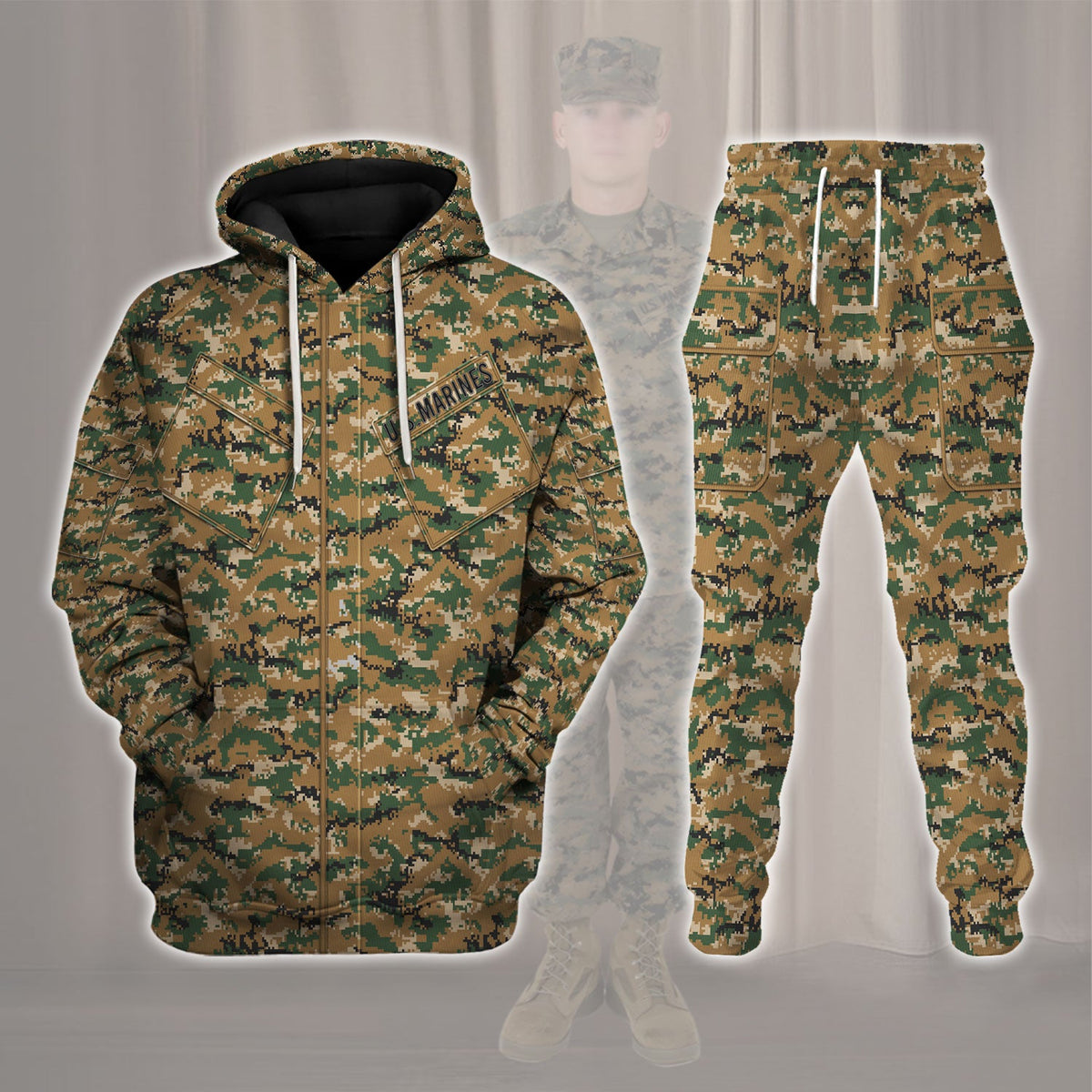 YMskins American Camo MARPAT (Marine Pattern) - "Digital Camo" (2001–Present) Uniform Tracksuit