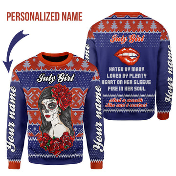 YMskins Personalized Tops July Girl All Over Printed