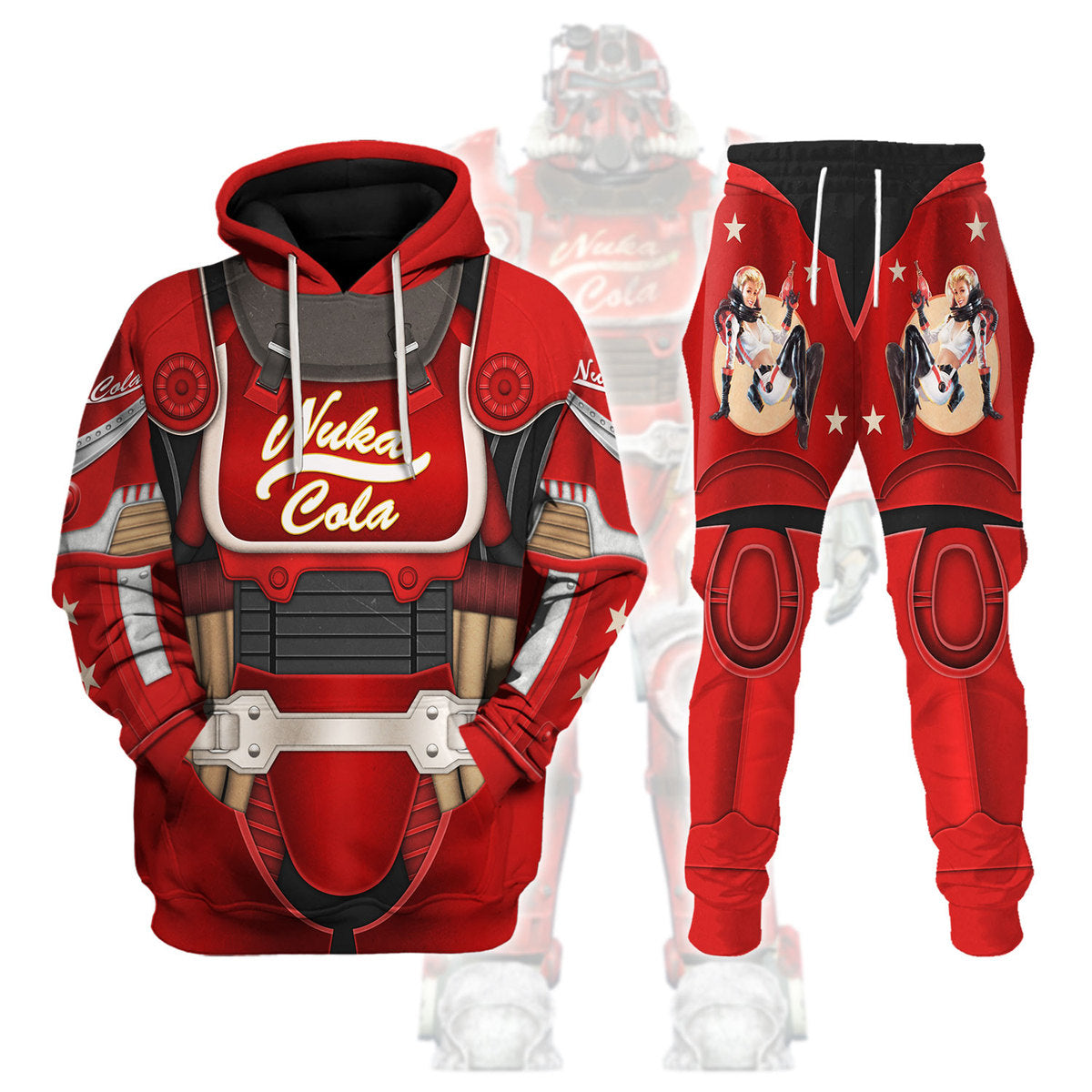 YMskins Nuka Cola Power Armor Hoodie Sweatshirt T-Shirt Tracksuit