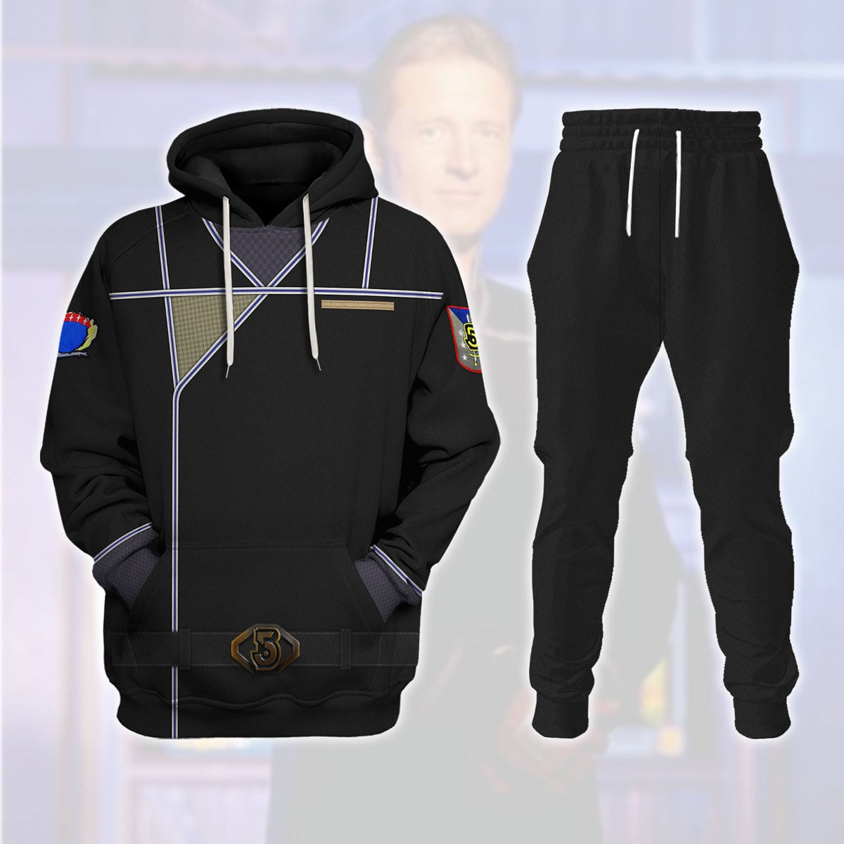 Babylon 5 John Sheridan Uniform T-shirt Hoodie Sweatpants Apparel