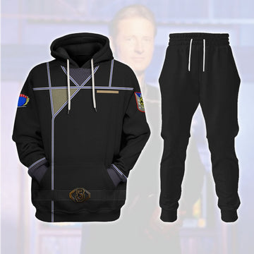 Babylon 5 John Sheridan Uniform T-shirt Hoodie Sweatpants Apparel