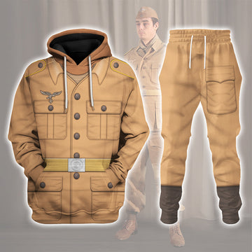 YMskins Luftwaffe Tropical Uniform- Private- Basic Uniform Costume Hoodie Sweatshirt T-Shirt Tracksuit Historical American-Inspired Apparel
