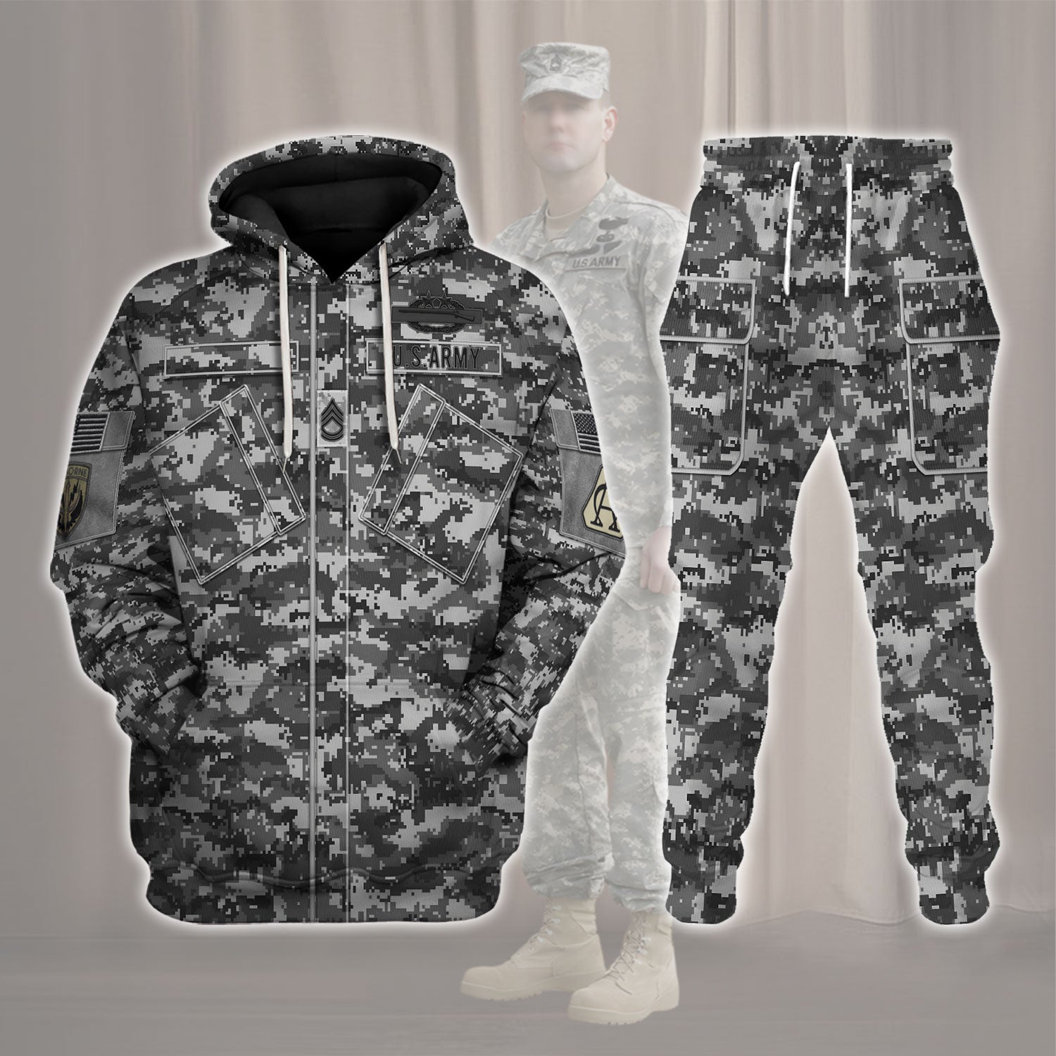 YMskins American Camo Universal Camouflage Pattern (UCP) - "Digital Camo" (2004–2019) Uniform Tracksuit