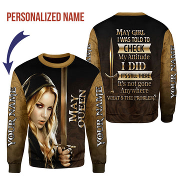 YMskins Personalized Ugly Sweater I'm A May Girl All Over Printed