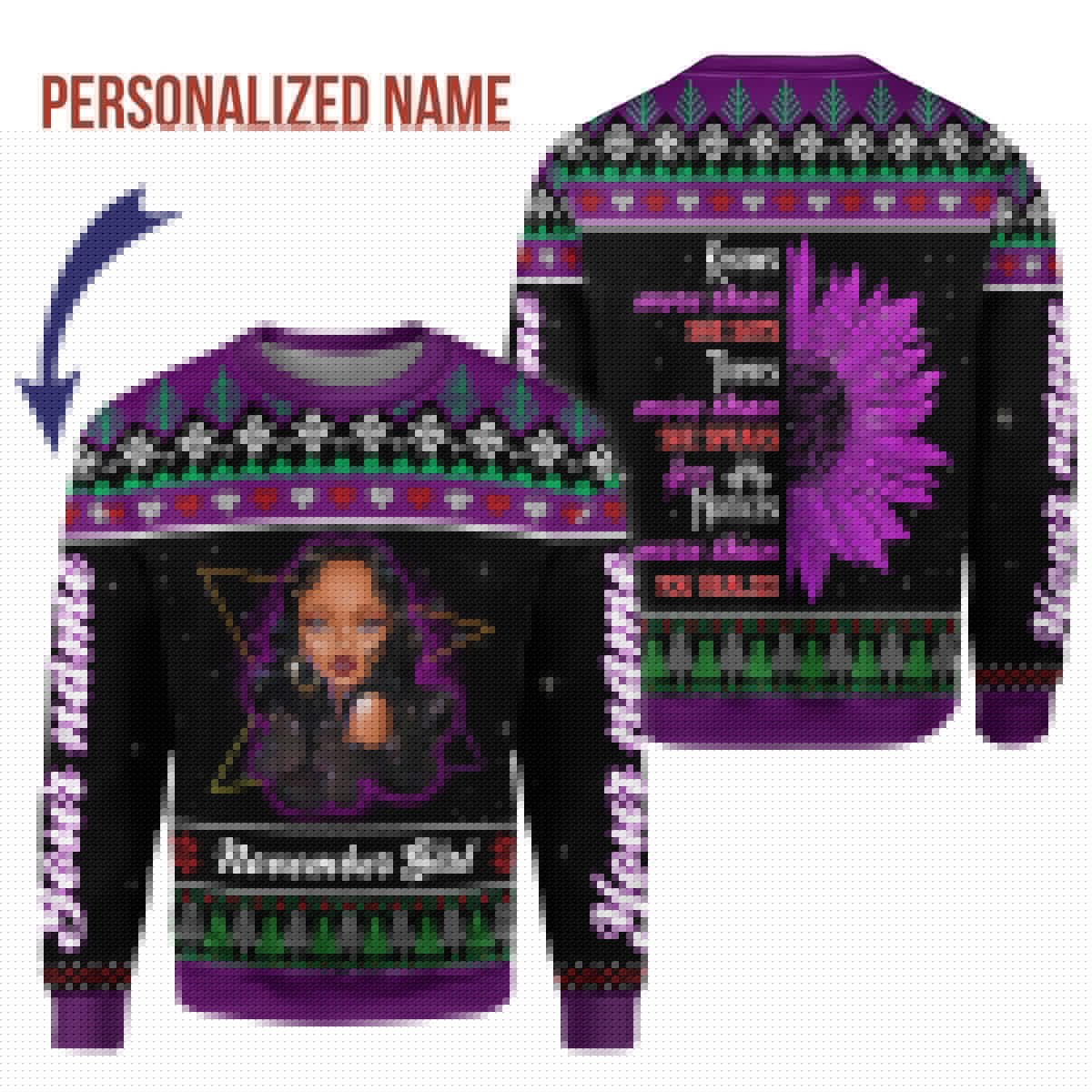 YMskins Personalized Tops November Girl All Over Printed
