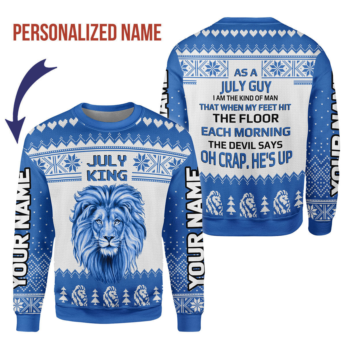 YMskins Personalized Tops July Guy All Over Printed