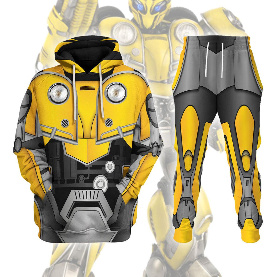 Gearhomie Bumblebee Costume Cosplay Hoodie Tracksuit - DucG