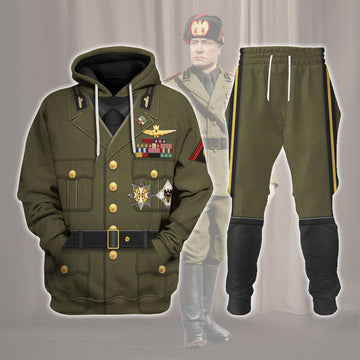 YMskins Benito Mussolini Costume Hoodie Sweatshirt T-Shirt Tracksuit