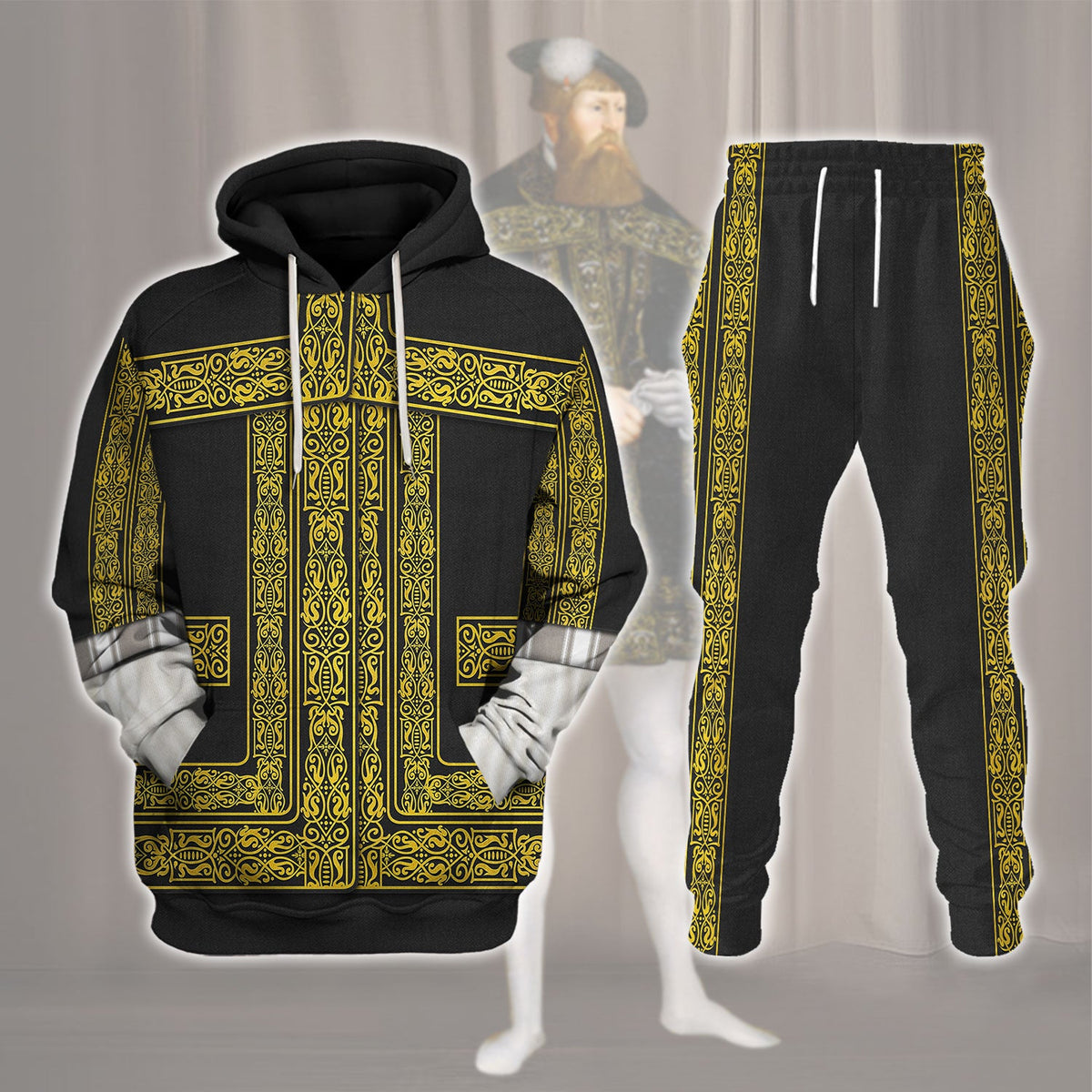 Gustav I Vasa King of Sweden Costume Hoodie Sweatshirt T-Shirt Tracksuit
