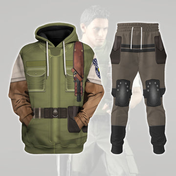 Chris Redfield T-shirt Hoodie Sweatpants Cosplay