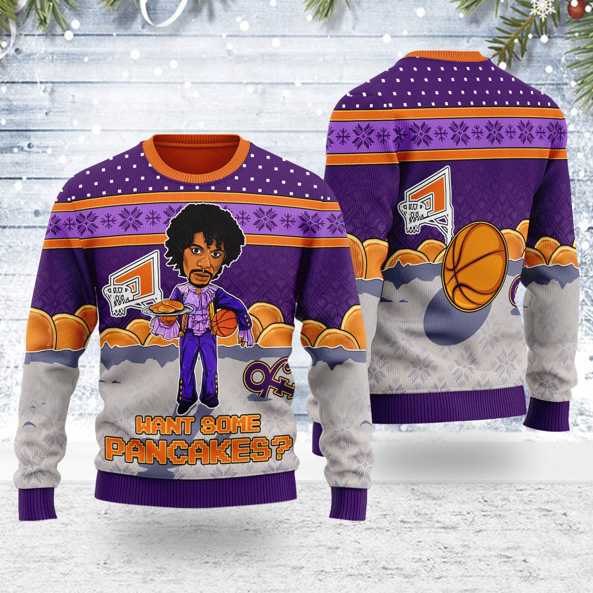 Prince Want Some Pancakes? Christmas Wool Sweater