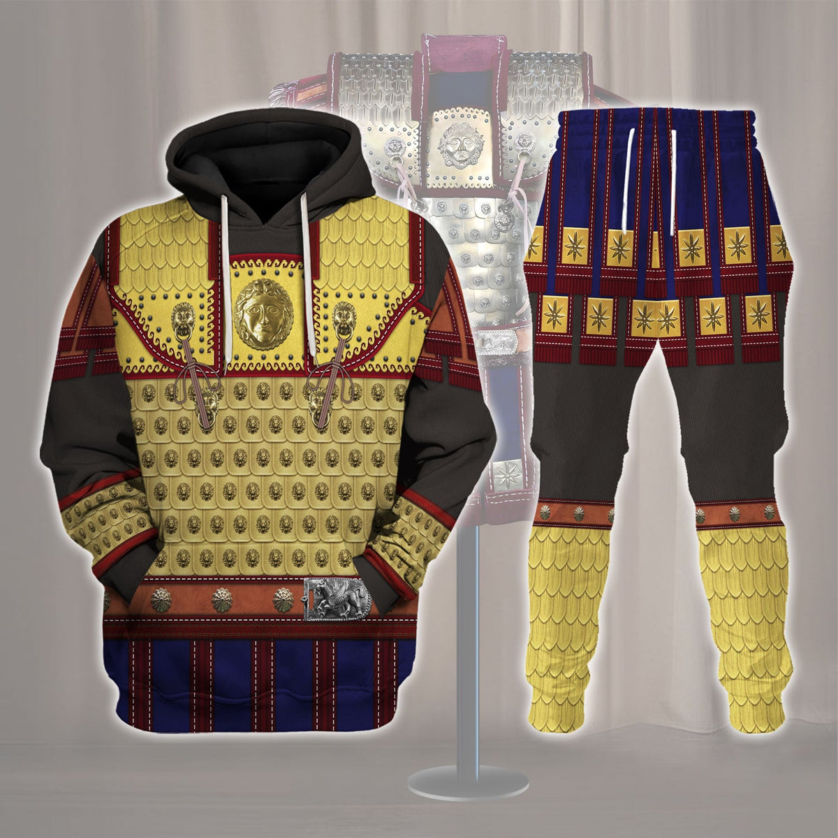 Linothorax of Alexander the Great (second version) Costume Hoodie Sweatshirt T-Shirt Tracksuit