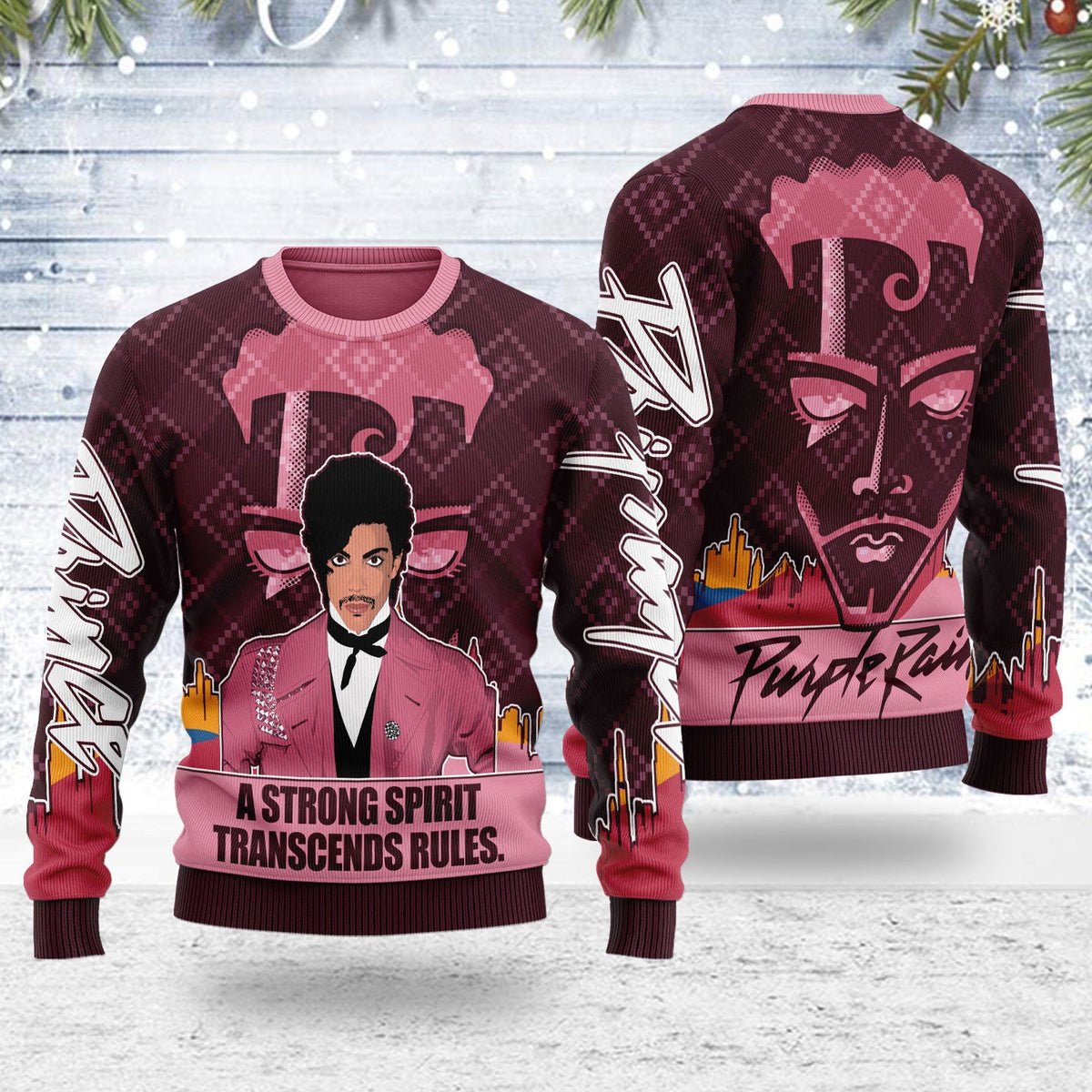 A STRONG SPIRIT TRANSCENDS RULES Christmas Wool Sweater