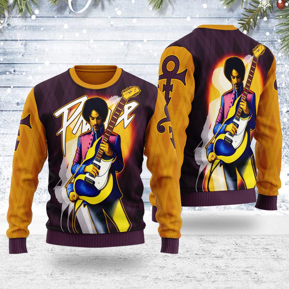 Gearhomie Guitar Artistic Artwork Christmas Ugly Sweater - Gearhomie.com