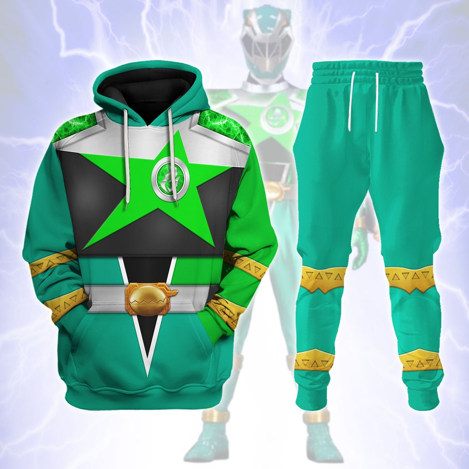 YMskins Tiger Fury Green Ranger Super Cosmic Mode Hoodies Sweatshirt T-shirt ZipHoodies Sweatpants