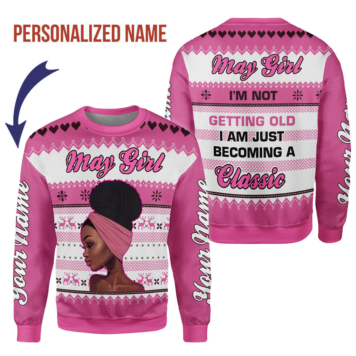 YMskins Personalized Tops May Girl All Over Printed