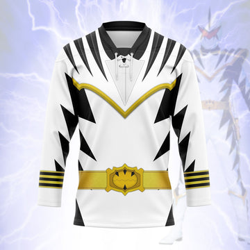 MakerHuman White Dino Thunder Hockey Jersey Sweatpants