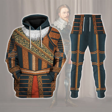 Gustavus Adolphus King of Sweden Costume Hoodie Sweatshirt T-Shirt Tracksuit