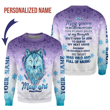 YMskins Personalized Tops I'm A May Queen All Over Printed