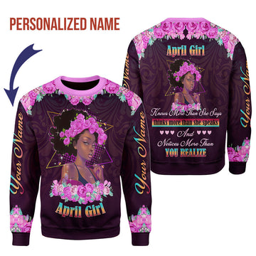YMskins Personalized Tops April Girl All Over Printed