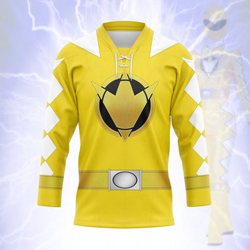 MakerHuman Yellow Dino Thunder Hockey Jersey Sweatpants