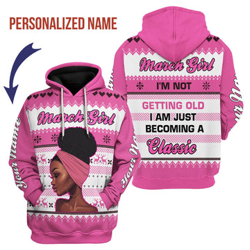 YMskins Personalized Hoodie March Girl All Over Printed