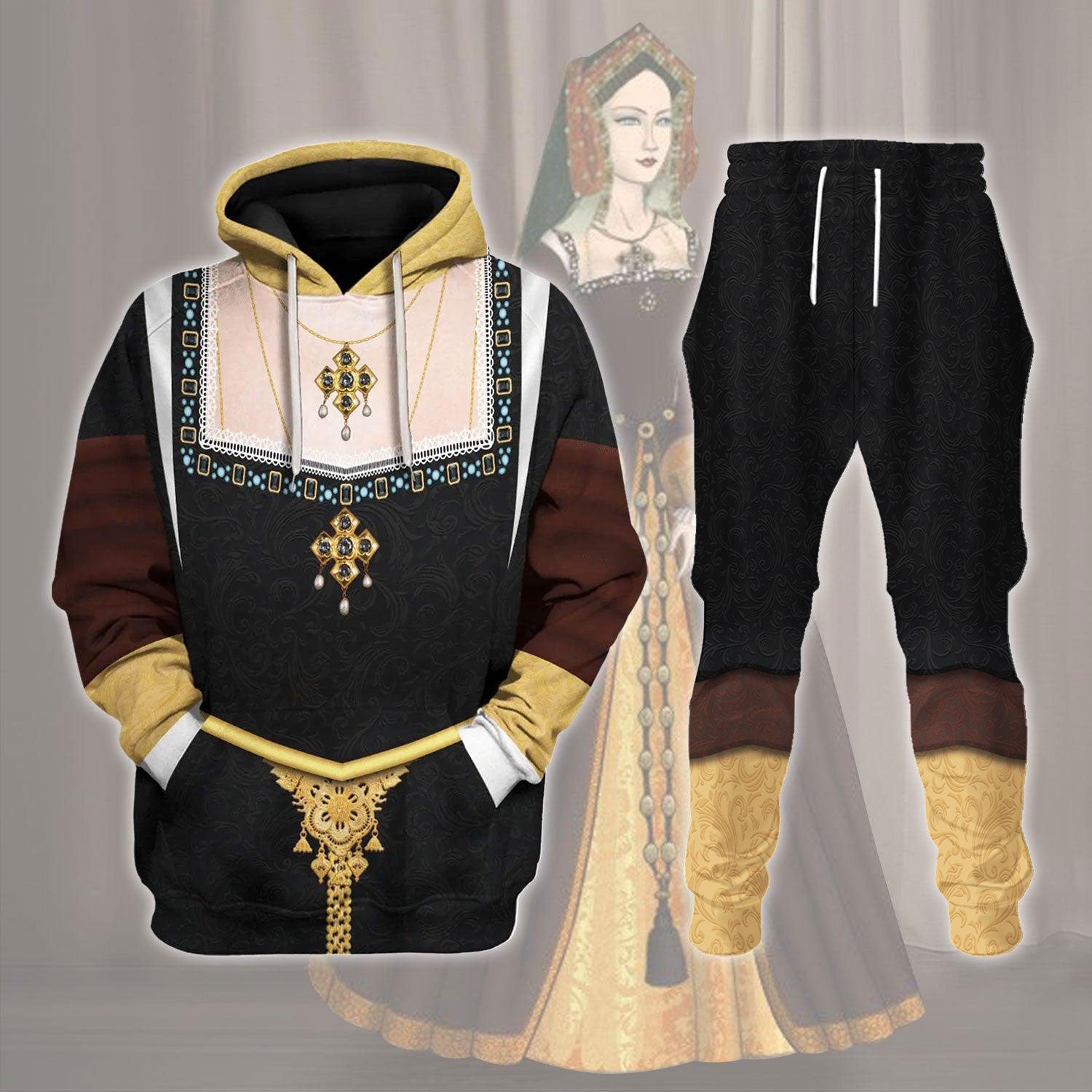 YMskins Catherine of Aragon Queen of England Costume Hoodie Sweatshirt T-Shirt Tracksuit