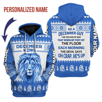 YMskins Personalized Hoodie December Guy I Am The Kind Of Man All Over Printed
