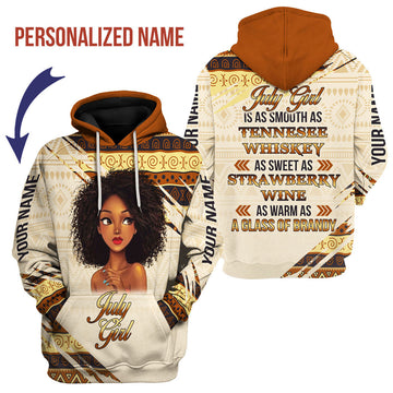 YMskins Personalized Hoodie July Girl All Over Printed