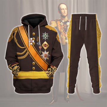 King William II of the Netherlands Costume Hoodie Sweatshirt T-Shirt Tracksuit
