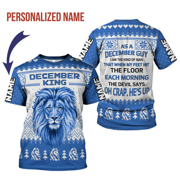 YMskins Personalized T-shirt December Guy I Am The Kind Of Man All Over Printed