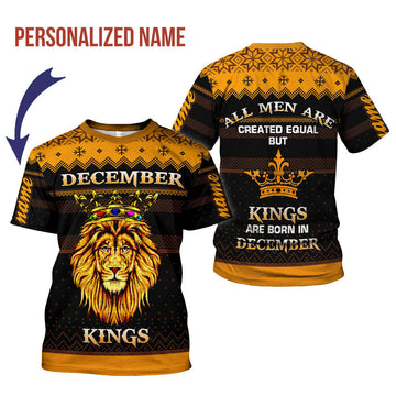 YMskins Personalized T-shirt December MenOver Printed