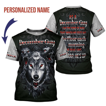 YMskins Personalized T-shirt December Guy All Over Printed
