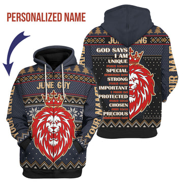 YMskins Personalized Zip Hoodie June Guy All Over Printed