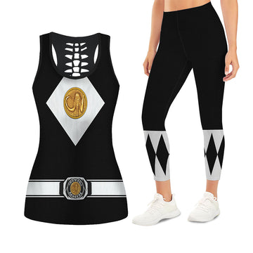 Black Ranger Mighty Morphin The Movie (1995) Tank Tops & Leggings