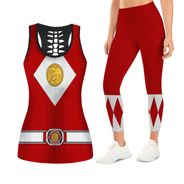 Red Ranger Mighty Morphin The Movie (1995) Tank Tops & Leggings