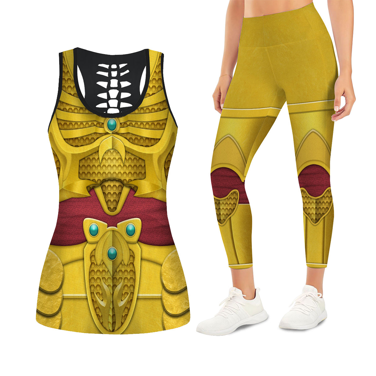 Goldar Mighty Morphin Tank Tops & Leggings