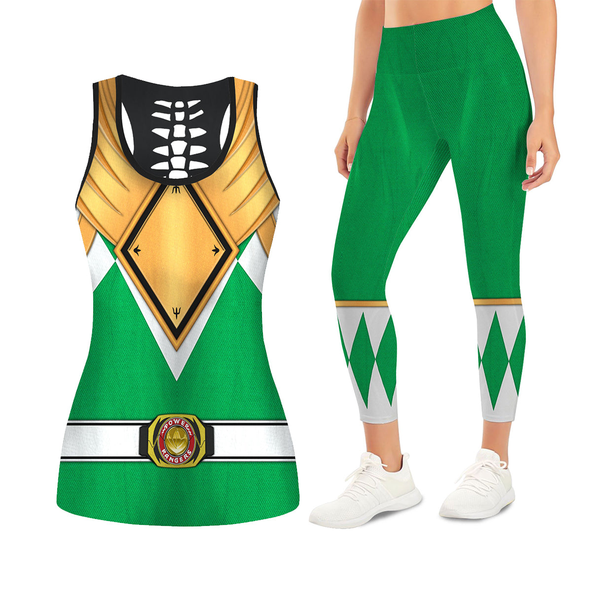 Green Ranger Dragon Shield Tank Tops & Leggings