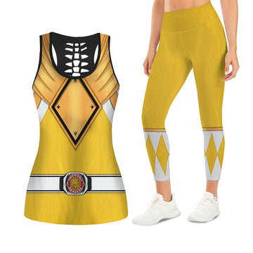 Yellow Ranger Dragon Shield Tank Tops & Leggings