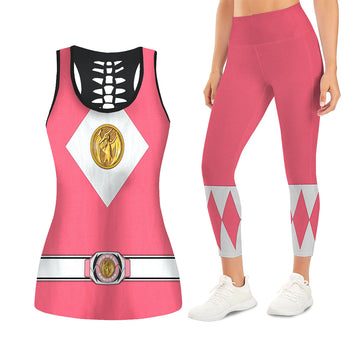 Pink Ranger Mighty Morphin The Movie (1995) Tank Tops & Leggings