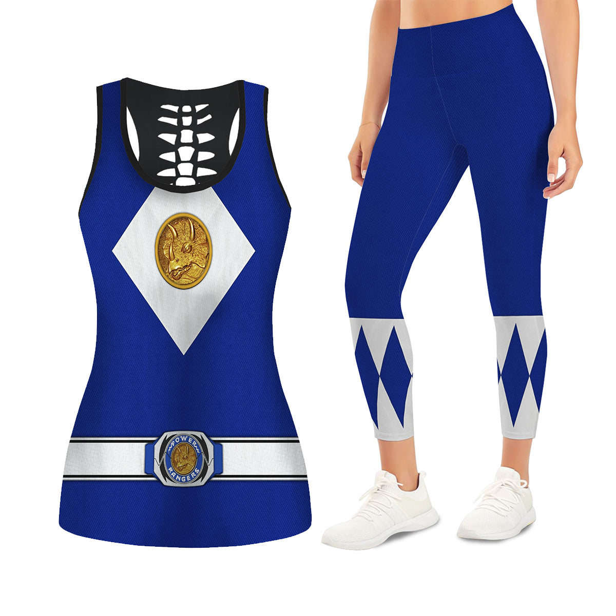 Blue Ranger Mighty Morphin The Movie (1995) Tank Tops & Leggings
