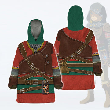 Hylian Armor Over Size Hoodie Fleece One Size