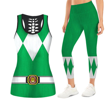 Green Ranger Mighty Morphin Tank Tops & Leggings