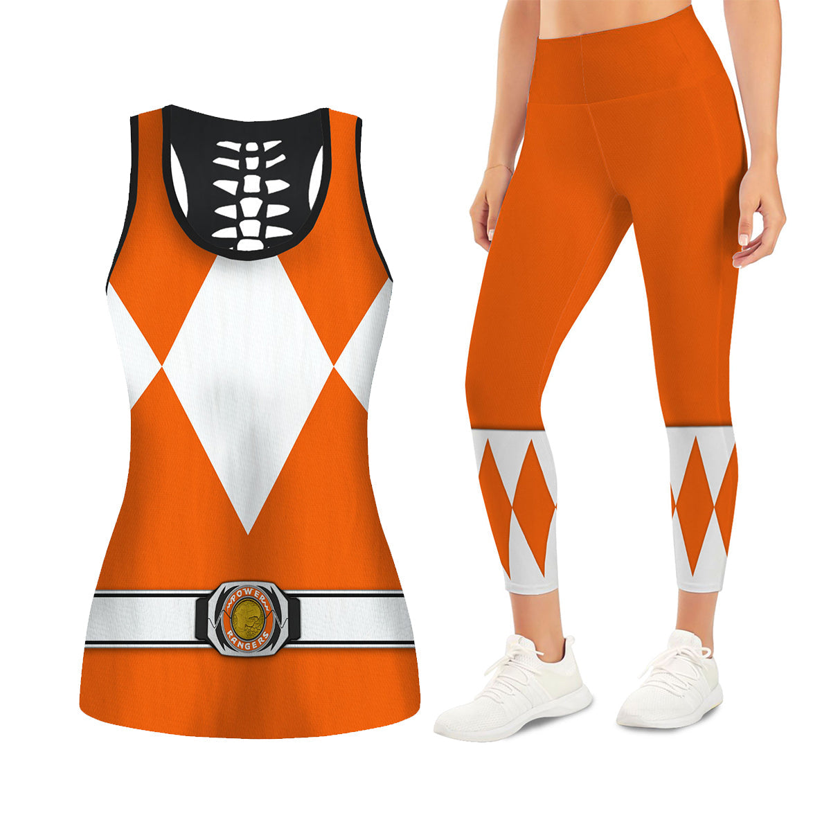 Bulk and Skull Orange Rangers Tank Tops & Leggings