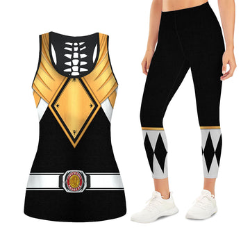 Black Ranger Dragon Shield Tank Tops & Leggings
