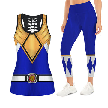 Blue Ranger Dragon Shield Tank Tops & Leggings